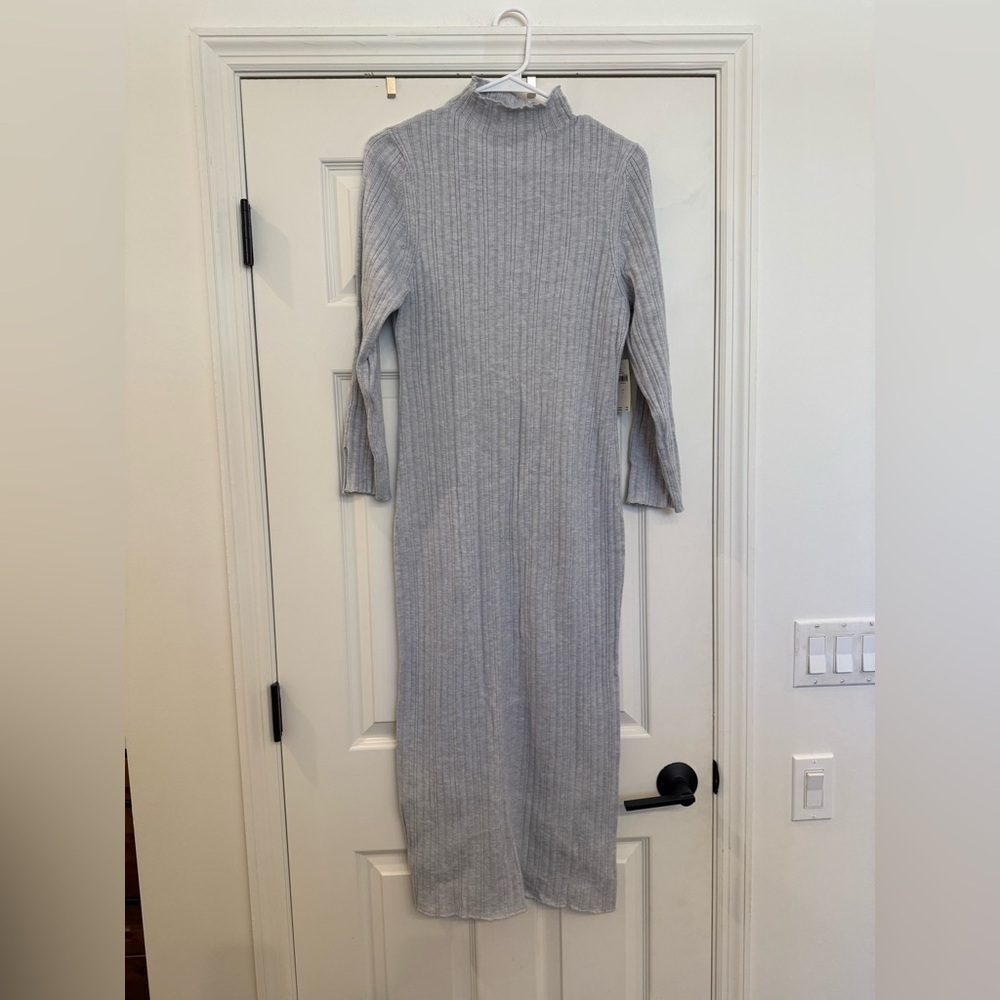 NWT Anthropologie Daily Practice Textured Column Sweater Dress, Size Large - Picture 6 of 9